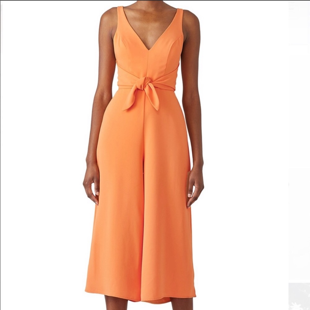 Amanda Richard Orange Charter Jumpsuit